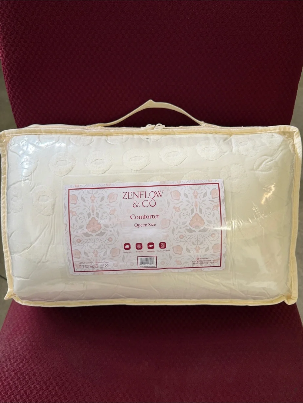 Cream Comforter - Queen Size
